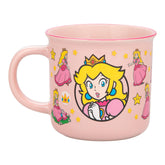 Paladone Princess Peach heat-change mug reveals Peach artwork when hot, ideal for morning coffee.
