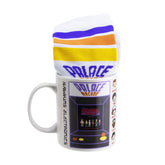 Paladone Stranger Things mug and sock gift set packaging, ready-to-gift presentation for fans.
