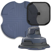 Palksky Ninja Crispi splatter shield installed on FN101GY for cleaner frying.