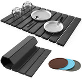 PantArea large stone drying mat 24x16 with ultra-absorbent surface for quick dish drying.