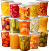 Pantry Value 32oz deli container with lids for easy portioning and transport.