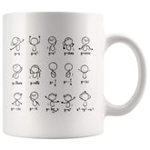 Panvola Funny Math Mug with algebra-dance artwork, perfect for coffee lovers.