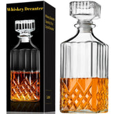 PARACITY whiskey decanter with glass stopper showcases premium clarity and elegance