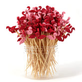 PARTYHIPPO bamboo cocktail picks with flamingo design for stylish drinks garnishes.