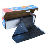 PartyHippo Starry Sky tablecloth roll with cutter box for quick custom lengths.