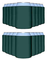 PartyPrints Hunter Green blank can sleeve fits standard cans and keeps drinks cold.