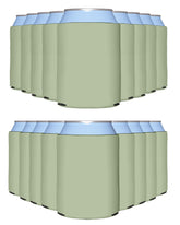 PartyPrints sage-blank-can-cooler-sleeve for bulk event prep and stylish soda cooling