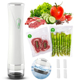 Patchelp Vacuum Sealer Set front view, compact design for easy kitchen use.