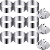 Patelai 12-piece round cake mold ring for precise 3.15 inch diameter desserts