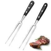 Patelai carving forks closeup with wood handle for precise carving