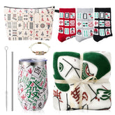 Patelai Christmas Mahjong tumbler for on-the-go sipping