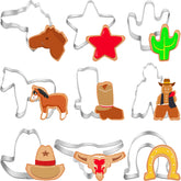 Patelai cow cookie cutter for Western cookies; durable stainless steel for repeated use.