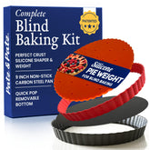 Patz&Patz Classic Tart Pan 9-inch outer view for even crust potential