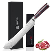 PAUDIN 10-inch butcher knife with bullnose brisket focus for clean, precise slices