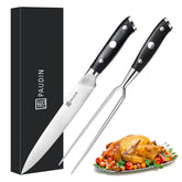 PAUDIN 8-inch carving knife blade for precise turkey slicing.