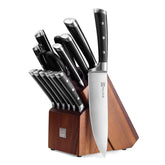 PAUDIN knife block set with chef knife for precise slicing and fast prep.