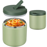 Pawtong 19oz insulated jar with buckle-lid keeps kids' meals secure.