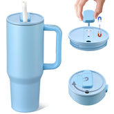 Pawtong 40oz insulated tumbler with magnetic blue finish for all-day hydration.