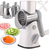 peatend rotary cheese grater with handle for smooth shredding