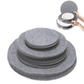 Pehciroe 5in small felt divider protects delicate dinnerware during storage.