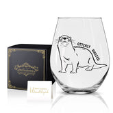 Perfectinsoy Otterly Wasted stemless wine glass in gift box for gifting