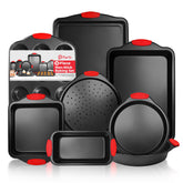 PERLLI 8-piece bakeware set assembled for versatile home baking