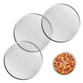 Pesilo 3-piece pizza screen set with seamless rim for even baking