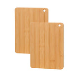 Pesueklns bamboo cutting board set dual pack for versatile kitchen prep