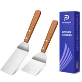 PETHOMKIT two-pack mini spatula set for precise flipping and serving in home kitchens.
