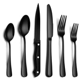 PHILIPALA 24-piece silverware set with dinner forks for everyday meals.