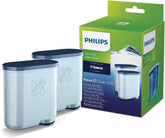 Philips AquaClean front view shows easy installation and limescale reduction.