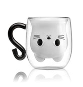 Phitihui double-wall cat mug keeps drinks hot or cold for a comfortable grip.
