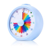 PIAMIG visual timer with rainbow dial on blue case improves time awareness for kids