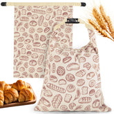 PICcircuit beeswax bread bag 2-pack 13x17 shows large loaf storage without plastic.