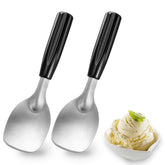 Pierides ice cream spade with stainless flat edge for easy hard-ice-cream scooping
