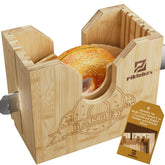 Piklohas bagel slicer with removable guard for precise cuts.