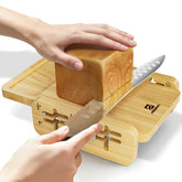Piklohas horizontal bread slicer setup for precise, even bread cuts.
