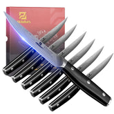 Piklohas 4.5-inch blade for clean, juice-preserving steak cuts.