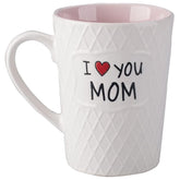 Pilipalaboom I Love You Mom mug front shot showing the message and design for daily use