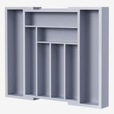 Pipishell bamboo organizer with utensils, saving space and keeping essentials accessible.