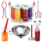 Pisol canning rack keeps jars steady and prevents tipping during processing