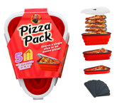 Pizza Pack collapsible storage container keeps leftovers organized and space-saving.