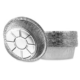 PlasticPro 6-inch round tin foil pan ready for baking with a sturdy bottom