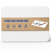 Plentio stone drying mat—top view showing quick absorption and counter-friendly size.