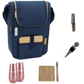 Plush Picnic Truvelli two-bottle insulated wine bag keeps drinks cool on the go