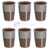 Podoy K250 inner filter grey for reusable Keurig cups, durable and easy to clean