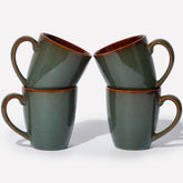Pokini coffee mug with reactive glaze and unique pattern for daily rituals