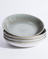 Pokini pasta bowls 4-piece set, front view, ideal for family meals and stylish table presentation.