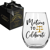 Pokolllee lawyer glass with narrow opening improves stability and prevents overflow
