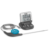 Polder Classic digital thermometer display shows temperature and timer at a glance.